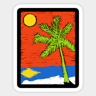 Sunset at the Beach Sticker